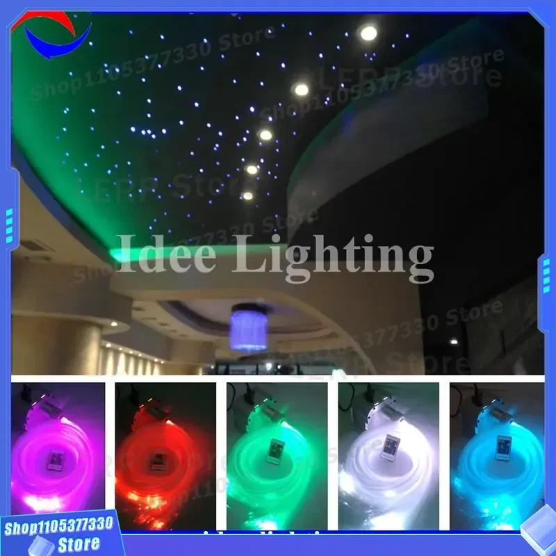 LED Fiber Optic Star Ceiling Light Flashing Pop Design for Lobby Home Decor Modern Ambient Lighting Fixture Fiber Optic LED