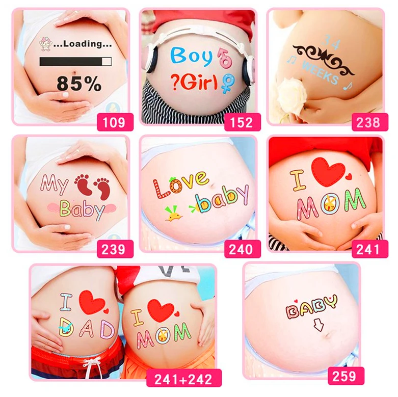 For pregnant women therapy  maternity photo props Pregnancy photographs belly painting photo stickers