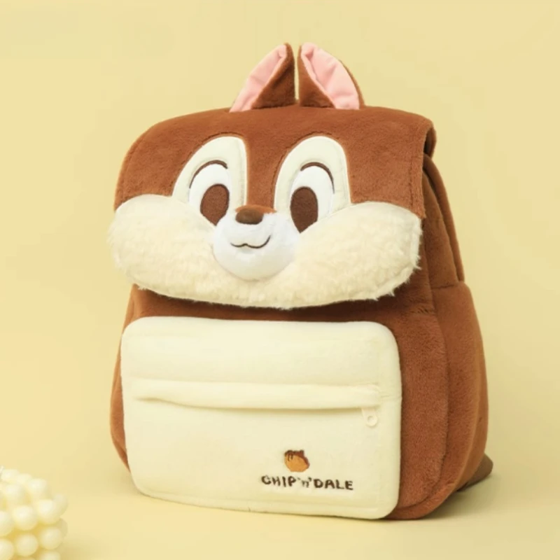 Disney Plush Backpack Chip & Dale Doll Knapsack Judy Hopps Children's Travel Storage Knapsack Large Capacity Girl Holiday Gift