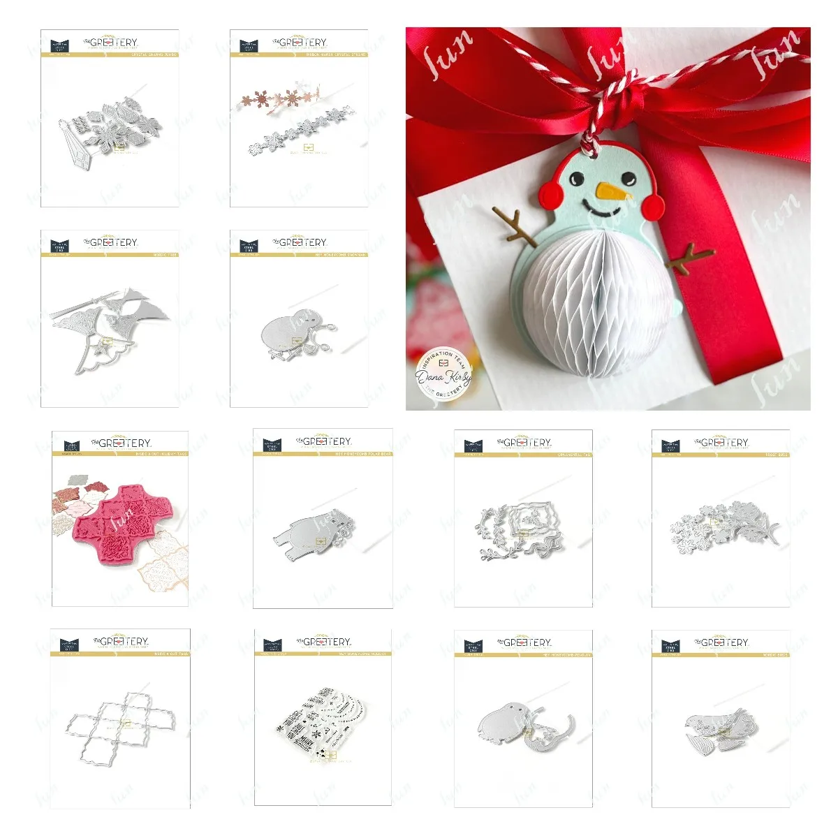 

Inside & out Holiday Tags Charms Die Cutting Dies and Stamps Stencils Set DIY Scrapbooking Ecorative Embossing Paper Card Craft