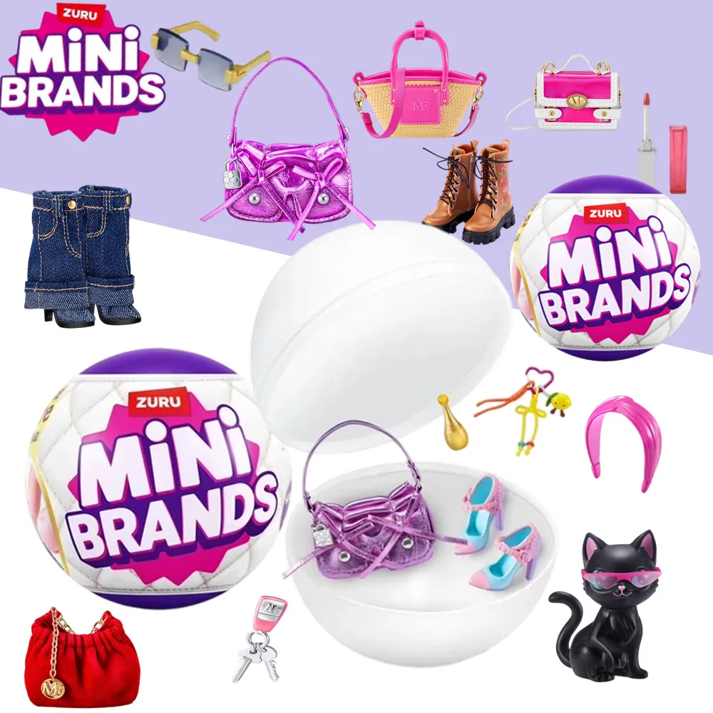 Mini Brand Series Zuru Fashion Series 4 - Caja Sorpresa Coleccionable con Bolsa de Moda, Zapatos y Accesorios de Juguete