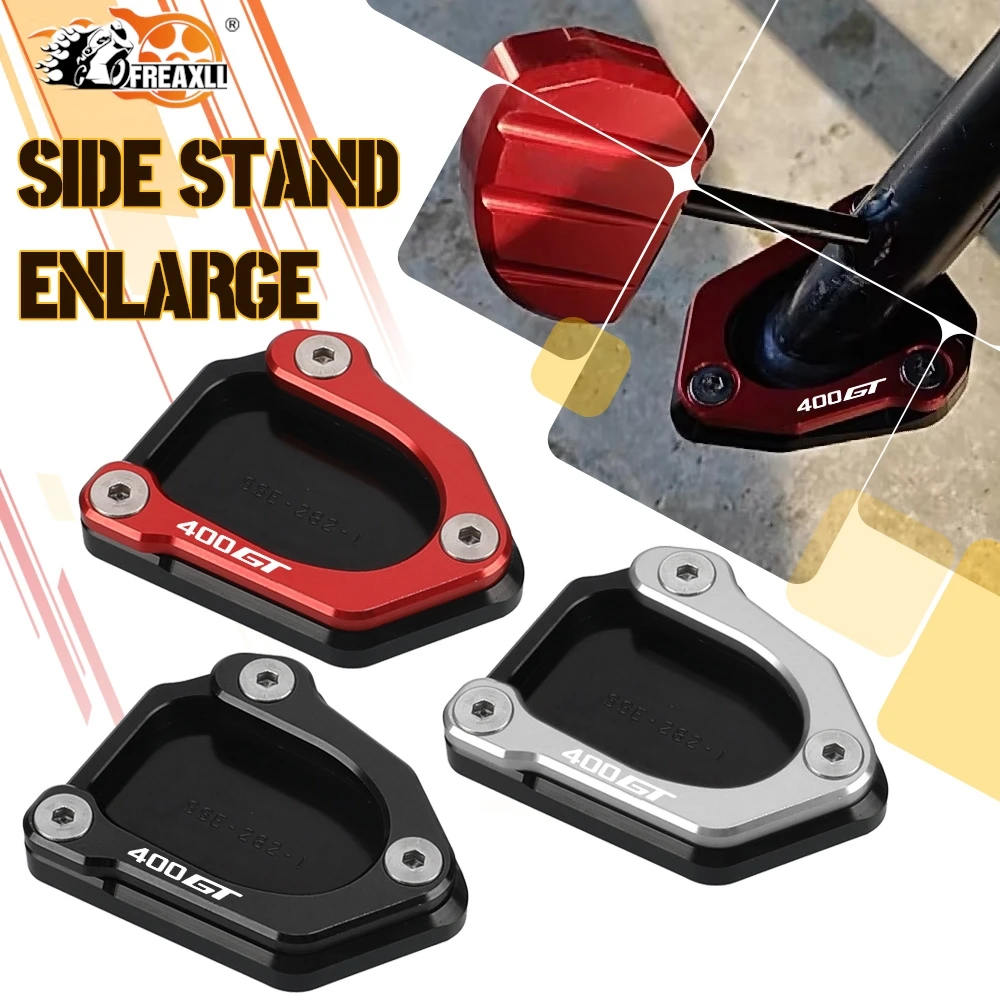 

Motorcycle For CFMOTO 400GT GT400 400 GT 2019 2020 2021 2022 2023 Extension Kickstand Foot Side Stand Enlarger Pad Accessories