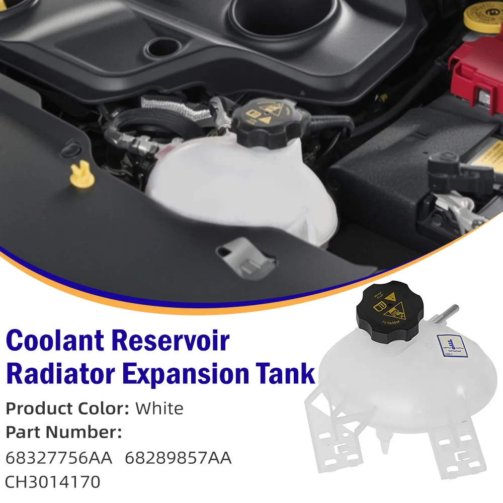 

68289857 AA новый расширительный бачок охлаждающей жидкости радиатора для 2018 2019 2020 2021 2022 Jeep Compass автомобильные аксессуары