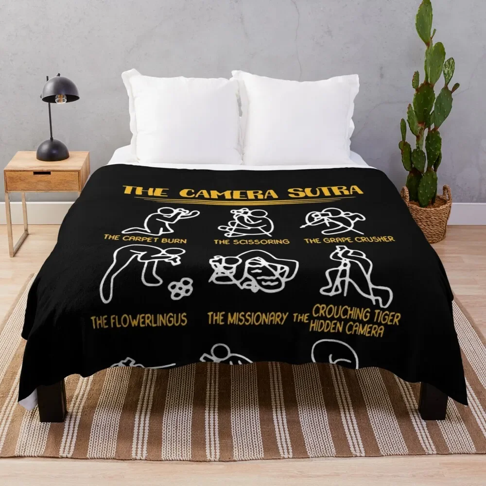 

The Camera Sutra Funny Photographer Throw Blanket Sofa Throw Shaggy Blankets