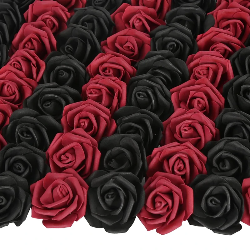 30 Stück künstliche Rosenblütenköpfe, lose künstliche Schaumrosen für DIY-Brautgeschenke, Hochzeits-Blumenarrangements, Heimdekoration – Detail 1