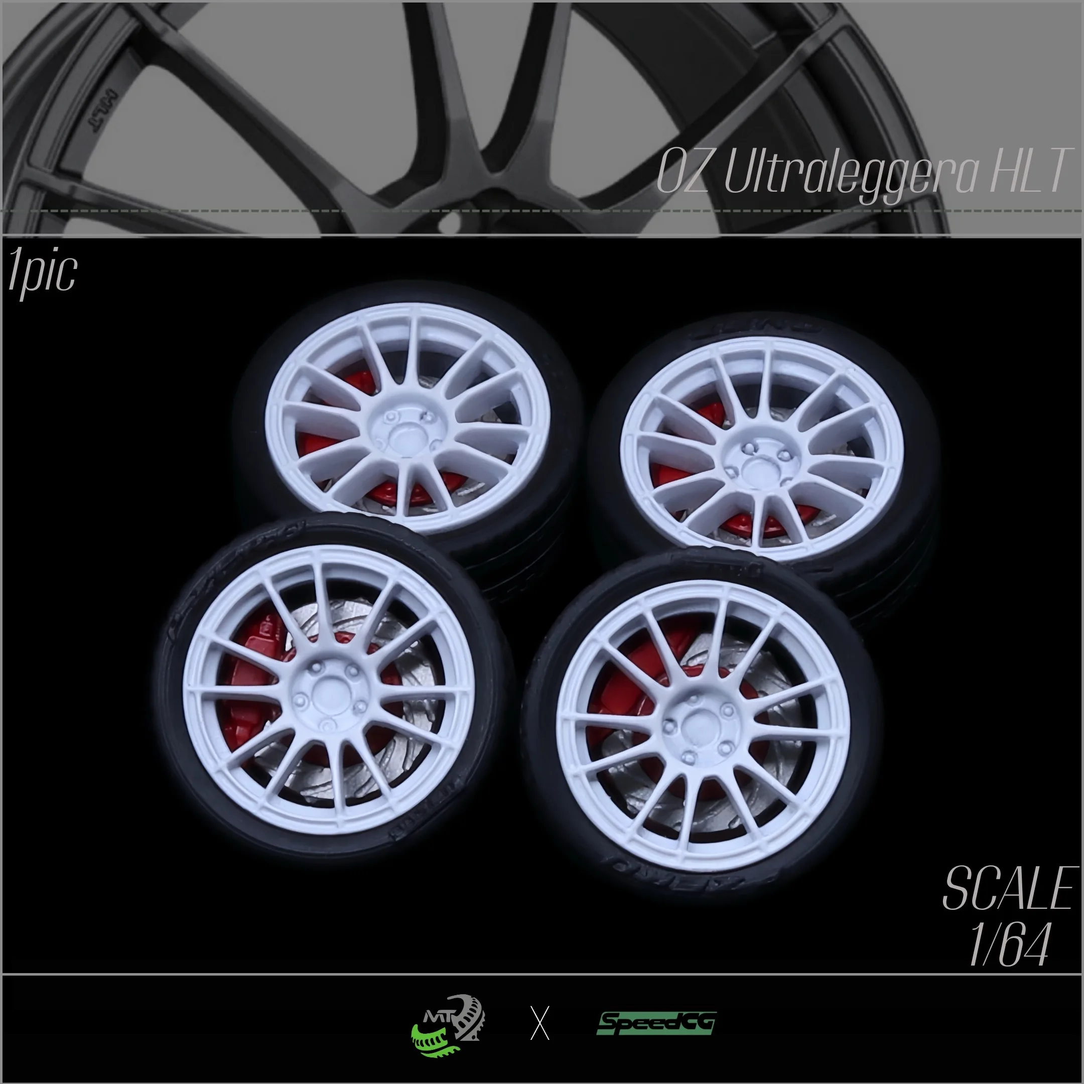 إطار مطاطي 1/64، عجلة راتينج، محور عجلة معدل، قطر 10.0 مم، مناسب لسيارة موديل ثابت 1:64