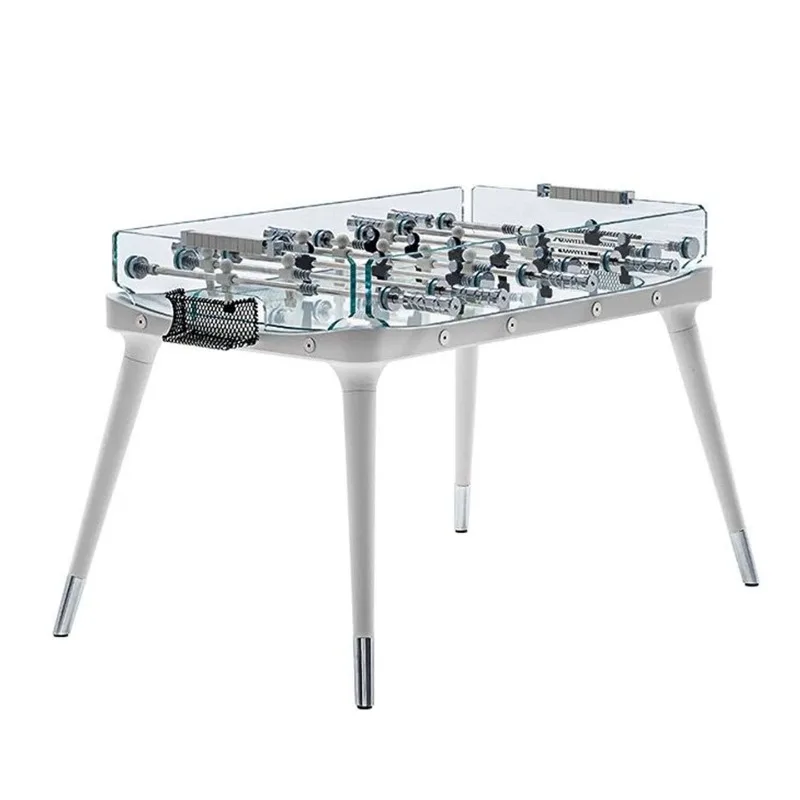 luxury solid wood table football table double competitive tempered glass telescopic rod entertainment place football table