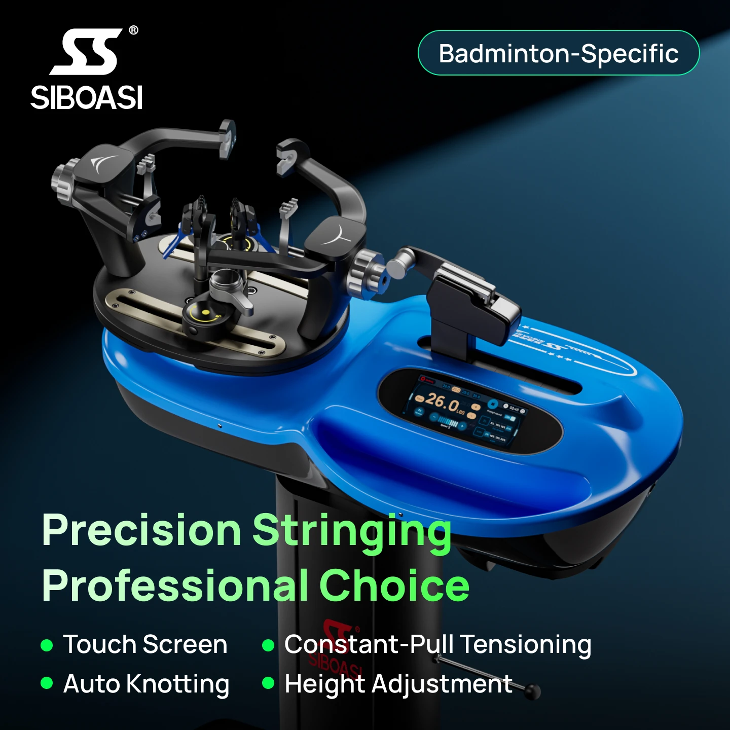 Professional Portable Badminton Racket Stringing Machine With High-End LCD Touch Screen Automatic Stringer Accessories