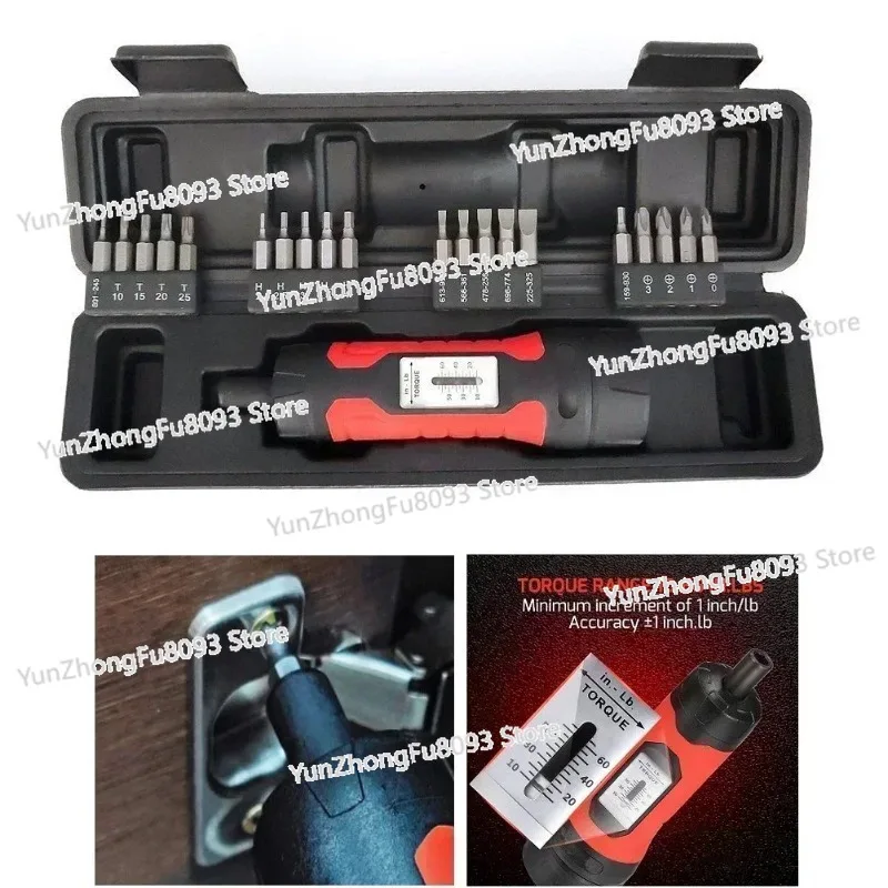 Manual Preset Torque Driver Screwdriver 1/4Inch Drive Wrench Non-Slip 10-65In.lb For Hand Tools Screwdrivers In Stock Wholesale