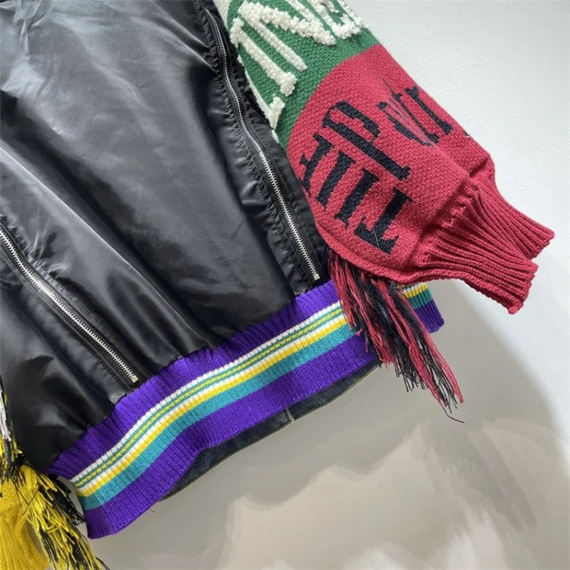 Tredny Women's Autumn New Loose Fringe Embroidery Patchwork Denim Jacket Top Jacket Women Jeans Jacket Autumn Winter Coats