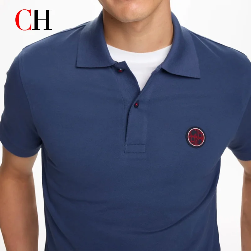 CH Red Accent Circular Rubber  - Polo Shirt Pique recension och pris