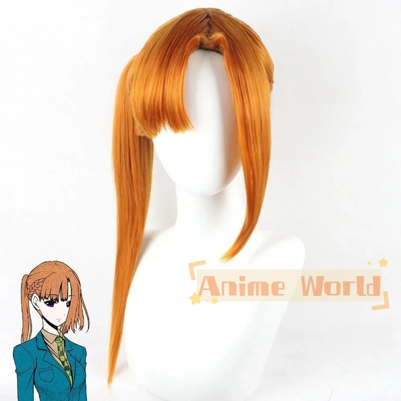 

Your Turn To Die Sara Chidouin Orange Cosplay Wig Halloween Synthetic Hair Heat