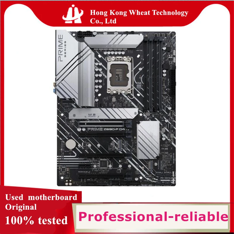 For Intel Z690 PRIME Z690-P D4 motherboard Used original LGA 1700 LGA1700 DDR4 128GB M.2 NVME USB3.0 SATA3 Desktop Mainboard