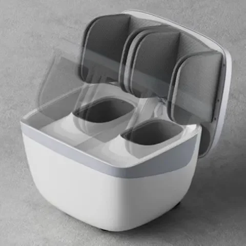 

Shiatsu Foot Massage Machine Air Pressure Heat Vibrating Kneading Healthcare Electric Foot Massager