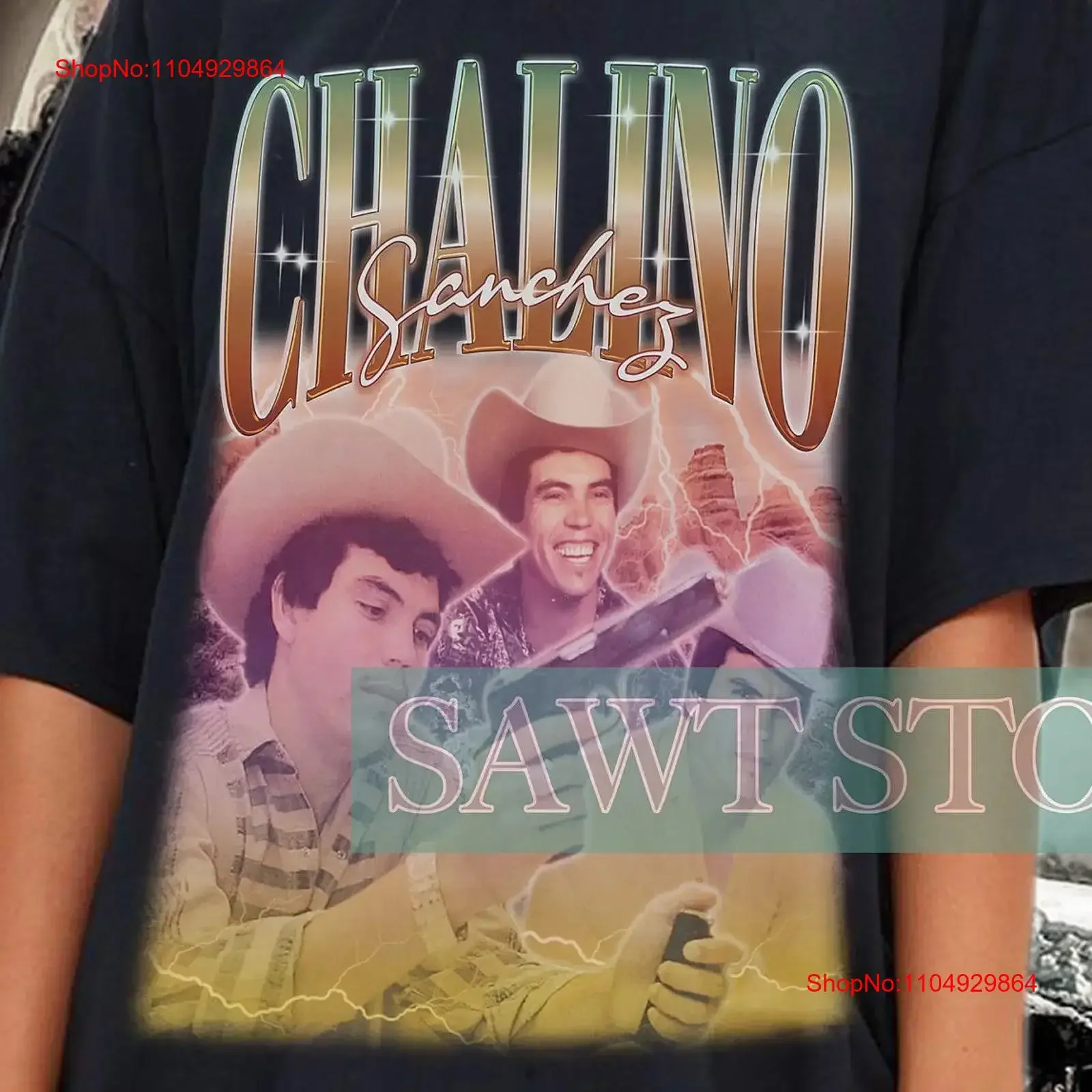 Camiseta Vintage Chalino Sánchez, Sudadera Retro, Merchandising Mexicano, Estilo Corrido, Vintage, Lavada, Versátil, Transpirable, Ligeramente Suave