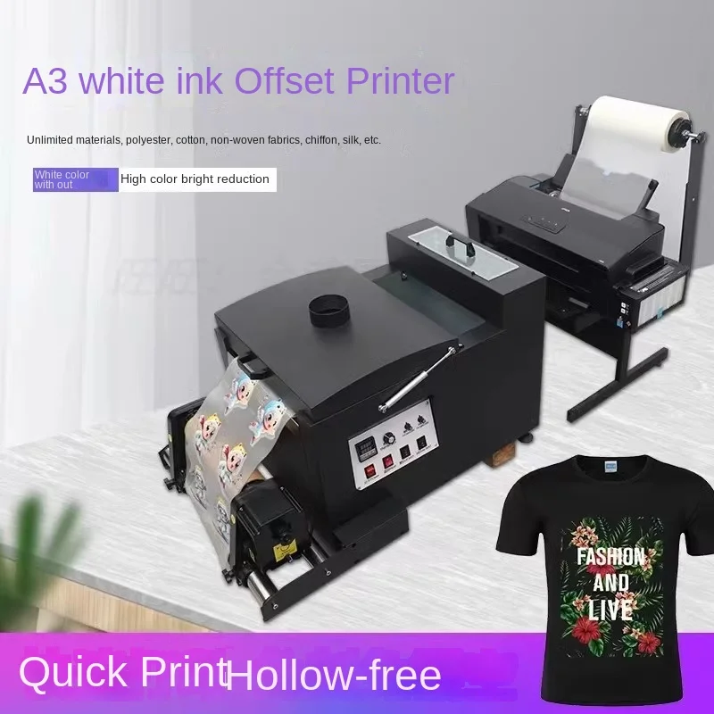 L1800 offset heat transfer printer + oven small A3A4 is suitable for clothing printing and other products