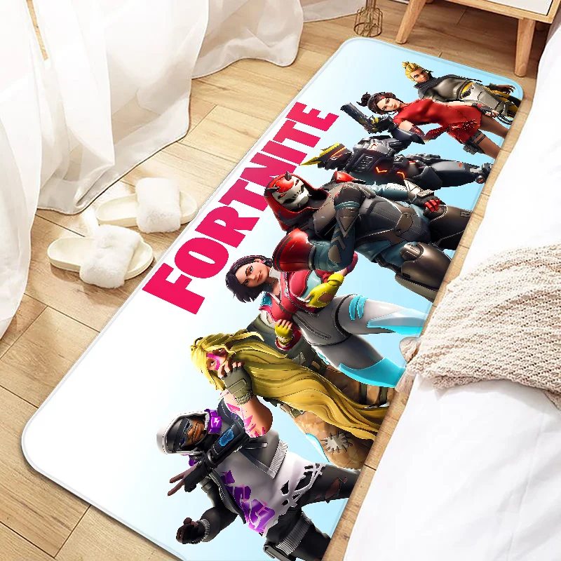 Game F-fortnite Door Mat Entrance Non-slip Doormat Washable Kitchen Carpet Living Room Hallway Rugs Bathroom Bath Door Mats