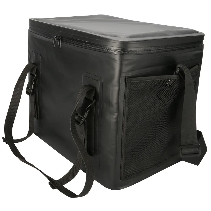 Anti-splashing ice bag, fresh-keeping, cold-keeping and thermal insulation portable car bag