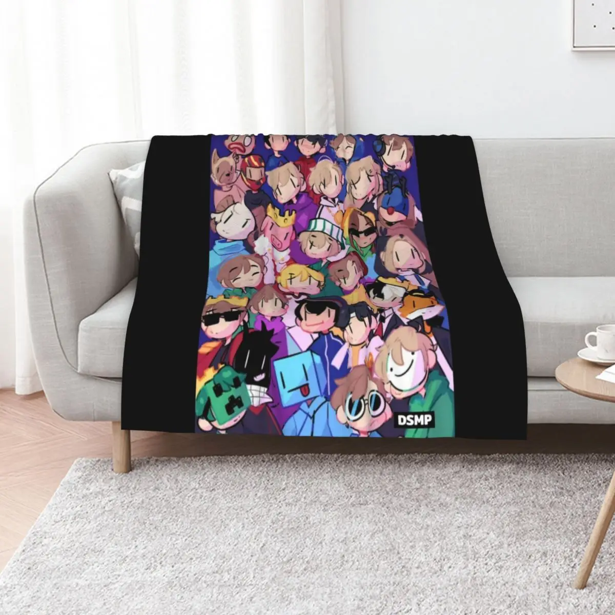 DSMP Throw Blanket For Decorative Sofa Soft Big anime Kid'S Cute Quilt Blankets