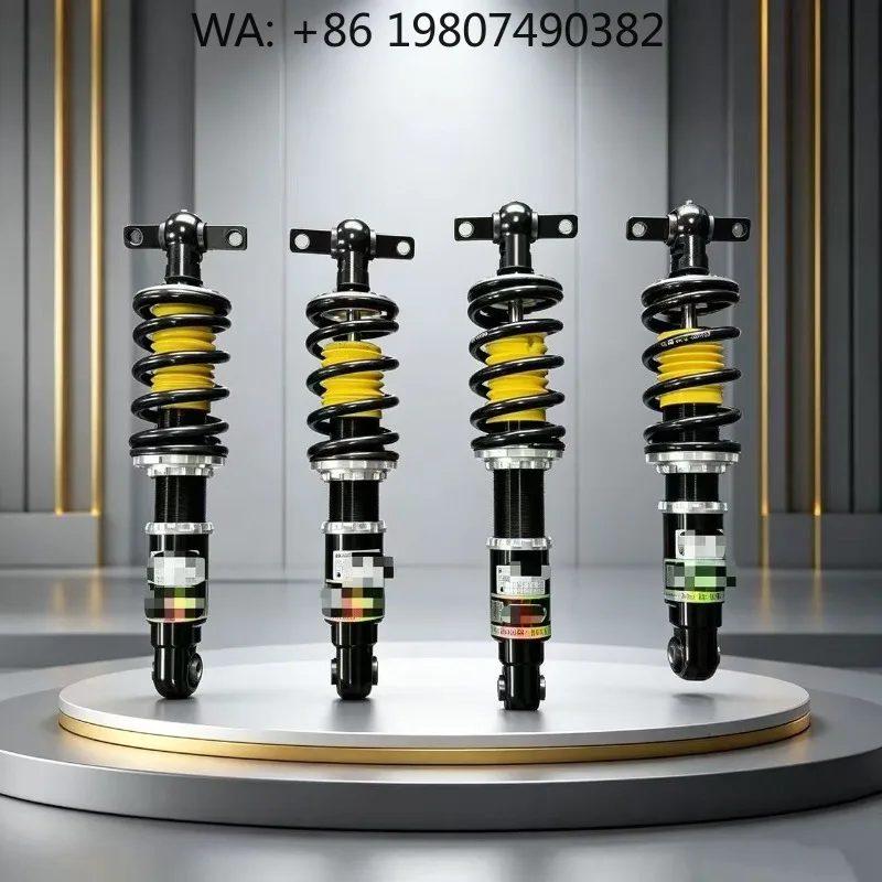 

Universal Air Spring Coilover Suspension Kit, Premium Steel Shock Dampers, Comfort Tunable High End Daily Racing Auto Parts