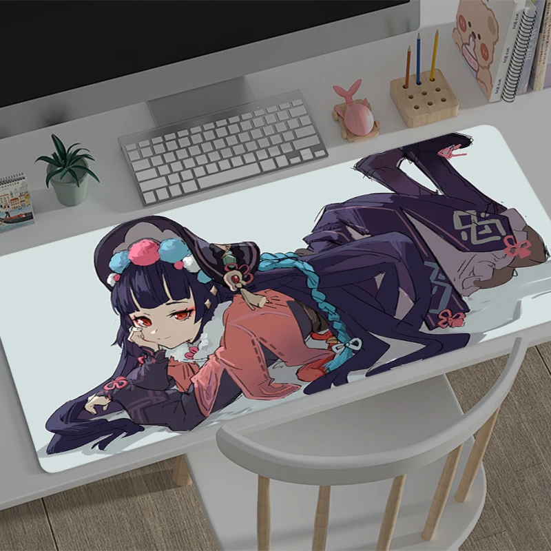 Mouse Pad Large Genshin Impact Yun Jin Gamer Keyboard Mat Pads Gaming Desk Protector Laptops Mousepad Deskmat PC carpet Mousepad