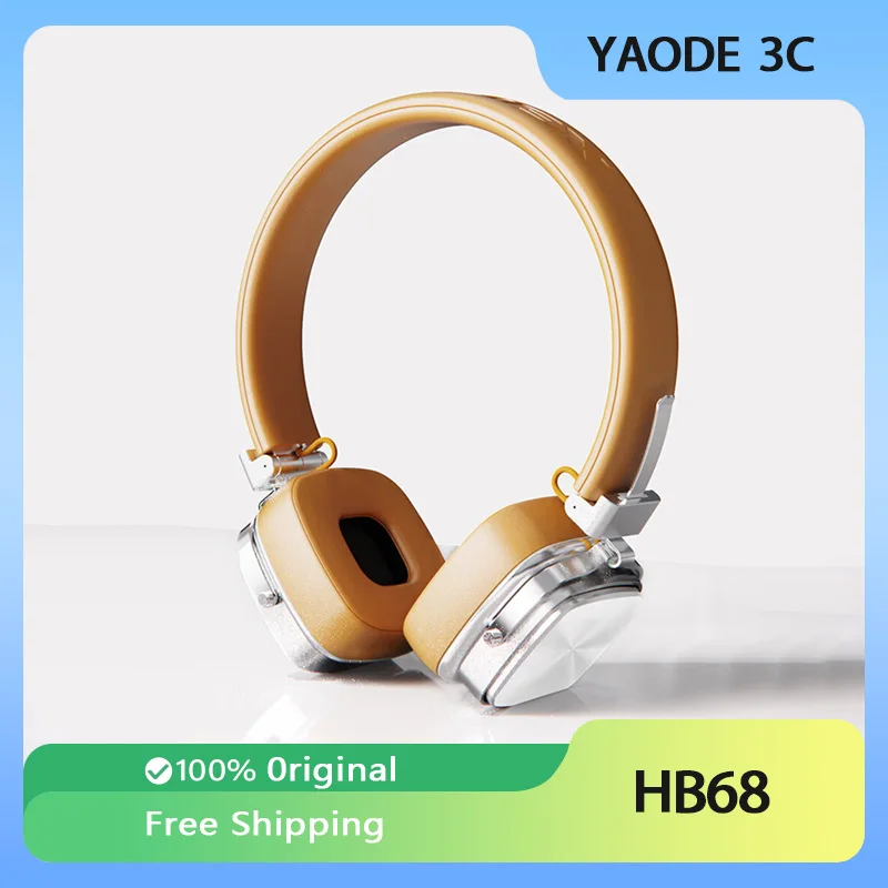 

Lasmex Hb68 Wiredless Headset Retro Bluetooth Hifi Music Gaming Headphones Low Latency Long Endurance Headset Office Girl Gifts