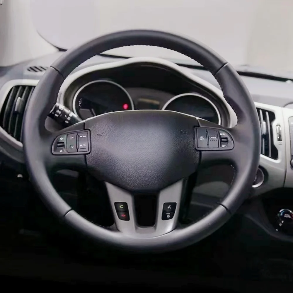 

Car Steering Wheel Braid Cover Auto Interior Accessories For Kia Sportage 3 2011-2014 Kia Ceed Cee'd 2010-2012 Hand Sewing