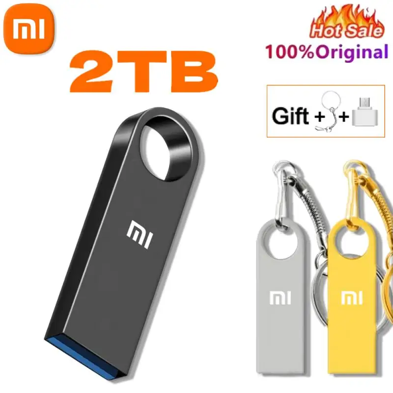 Xiaomi Mini U Disk Flash Drive 2TB OTG Metal USB 3.0 Waterproof PenDrive 512GB Portable USB Memory Stick Gift Storage for Tablat