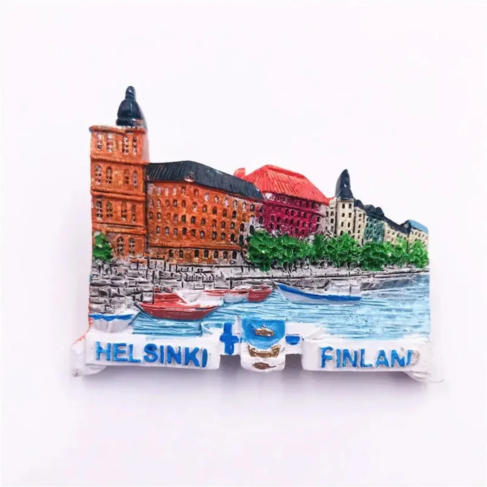 Helsinki Fridge Magnet Home Decor Refrigerator Sticker Finland Tourist Souvenir Gift Resin