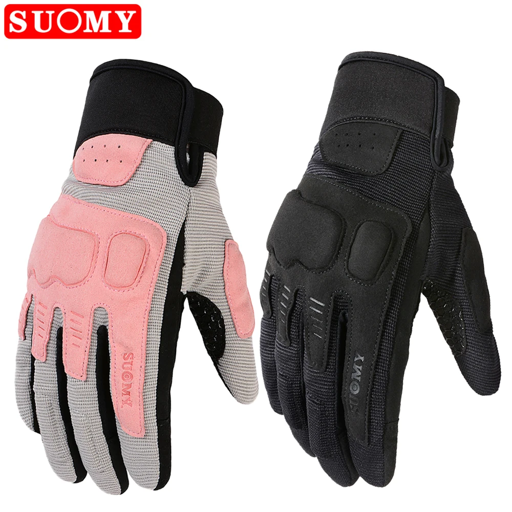 

SUOMY Summer New Motorcycle Gloves Touch Screen Wear-resistant Non-slip Motorbike Motocross Gloves MX MTB Road Bike Gloves
