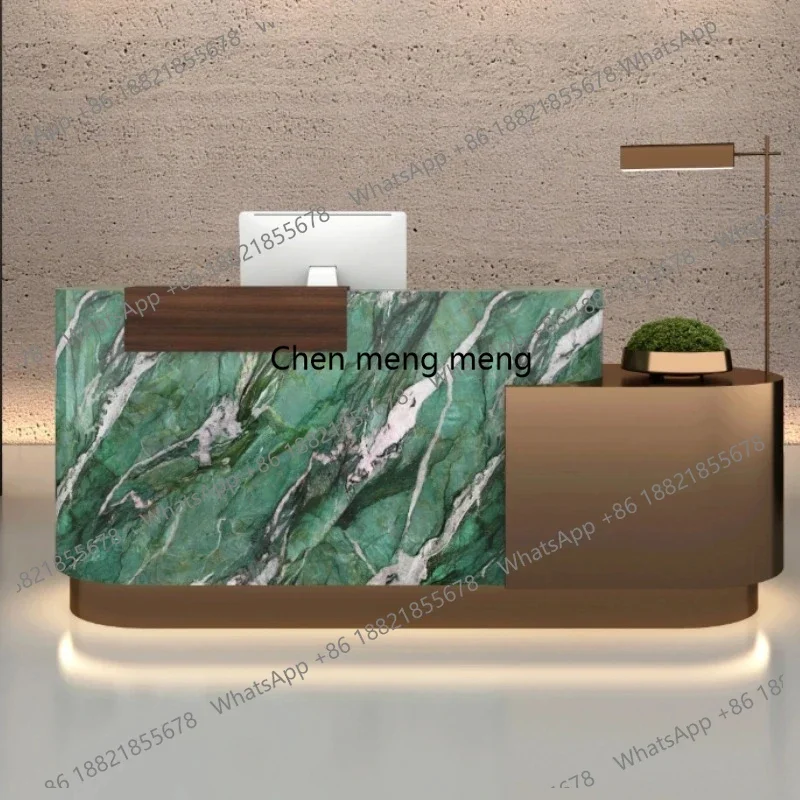 A178Reception Desks Contemporary Tresen Rezeption Office Furniture Designer Cashier Modern Restaurant Retail Store Reception Des