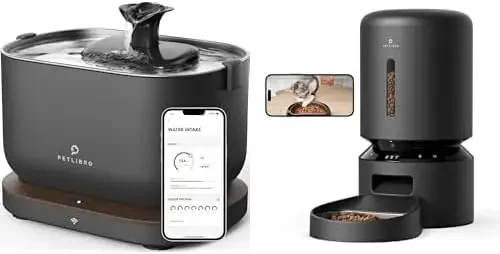 

Pet Water Fountain Automatic Cat Feeder With Camera Wifi Hd Video Night Vision