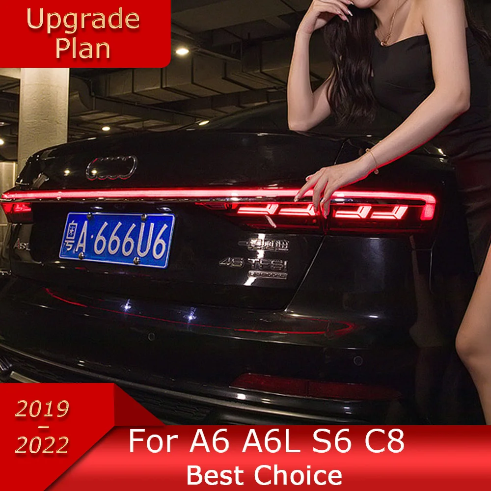 

Светильник для Audi A6 S6 2019-2022 C8, Автомобильные светодиодные фасветильник в сборе, модернизированная конструкция A8 светильник вая балка, аксессуары для рабочего освещения