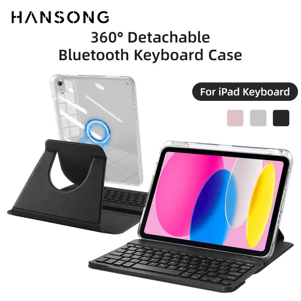 

Tablets Keyboard Case For iPad 10th Gen 11th A16 For iPad Air 11 M4 2026 M2 2025 M3 2025 Air 4 5 10.9 Magnetic separation Cover