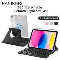 Funda con teclado para tabletas iPad 10.ª generación 11.ª A16, iPad Air 11 M4 2026 M2 2025 M3 2025 Air 4 5 10.9, cubierta con separación magnética