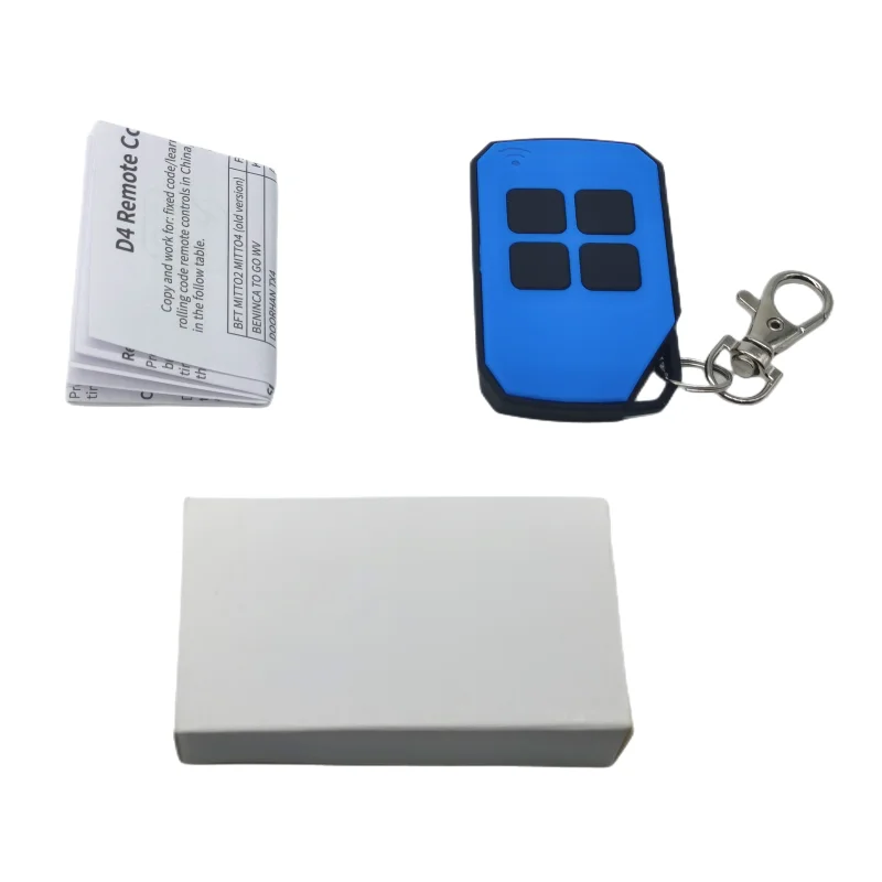 433.92Mhz fixed code and 18 hopping code brands rf remote control duplicator universal D4 type 4 button remote control