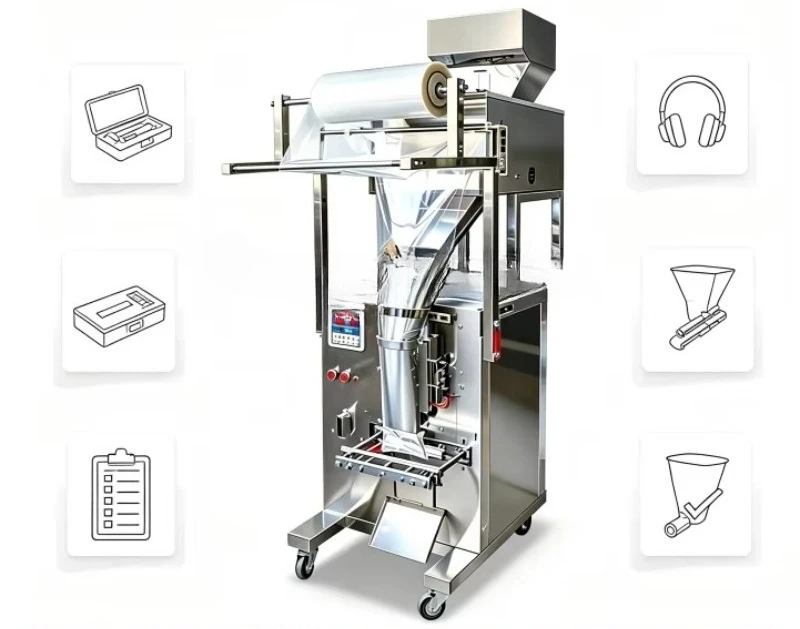 Granular Packaging Machine Automatic Quantitative Filling Machine 10g-5kg for Agricultural Grain Seeds Fertilizer Pellets