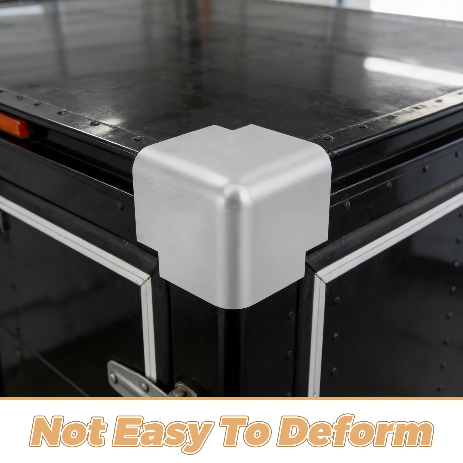 2Pcs Truck Edge Protectors Aluminum Metal Corner Wrap Heavy Duty Reinforced Guard Truck Body Cargo Load