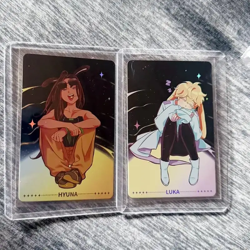 Set di carte fotografiche Alien Stage Rabbit Mizi/Sua/Ivan 6 caratteri completi olografici 5,5x8,5 cm Periferiche da collezione per i regali dei fan