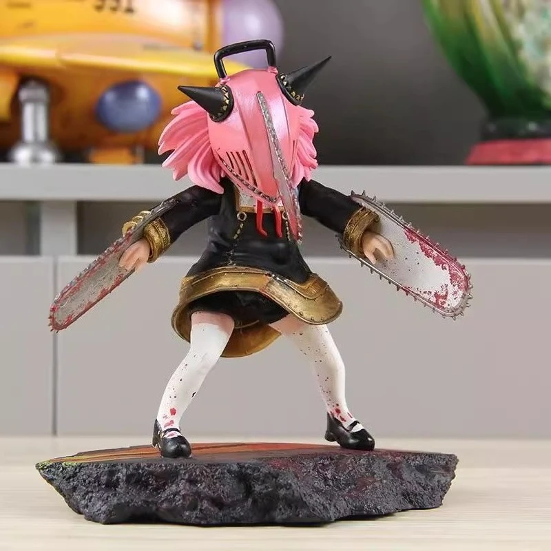 

Anime Anya Forger Action Figure Cosplay Chainsaw Cartoon Toys Desk Ornament for Women Men Role Play Props Accessories Unisex