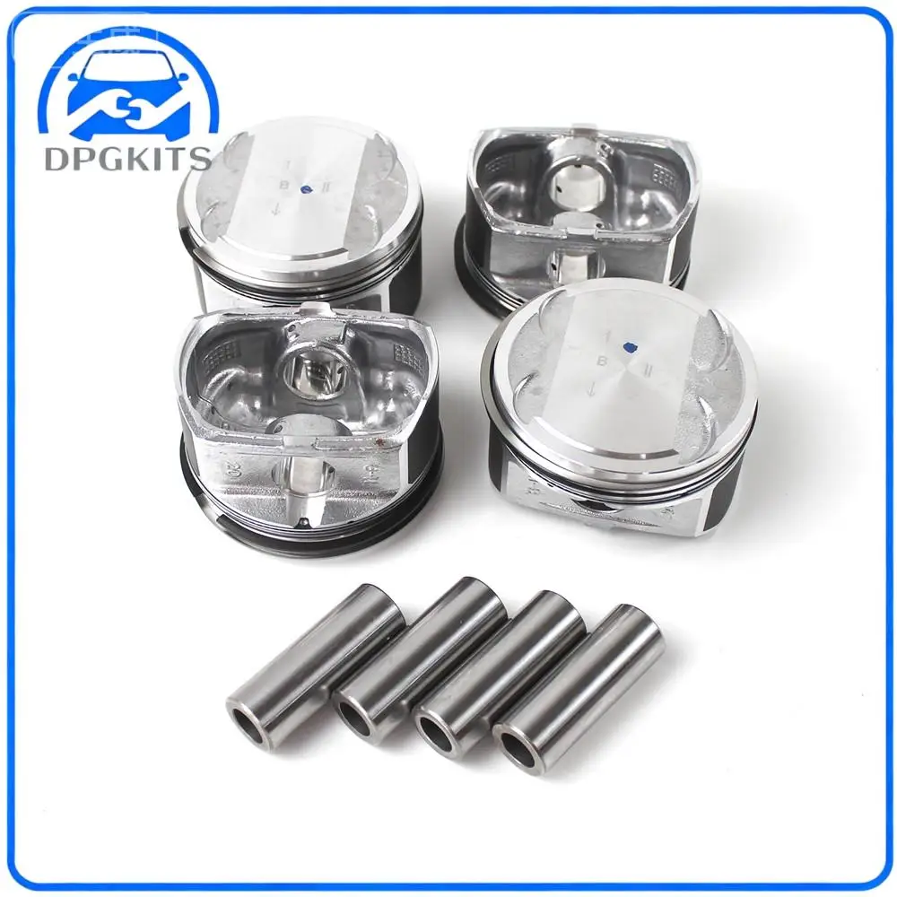 DPGKITS 4pcs STD Piston & Ring Set G4KD 23410-2G000 for 10-13 Tucson Forte Forte Koup Forte 5 2.0L Pistons Rings Rods & Parts