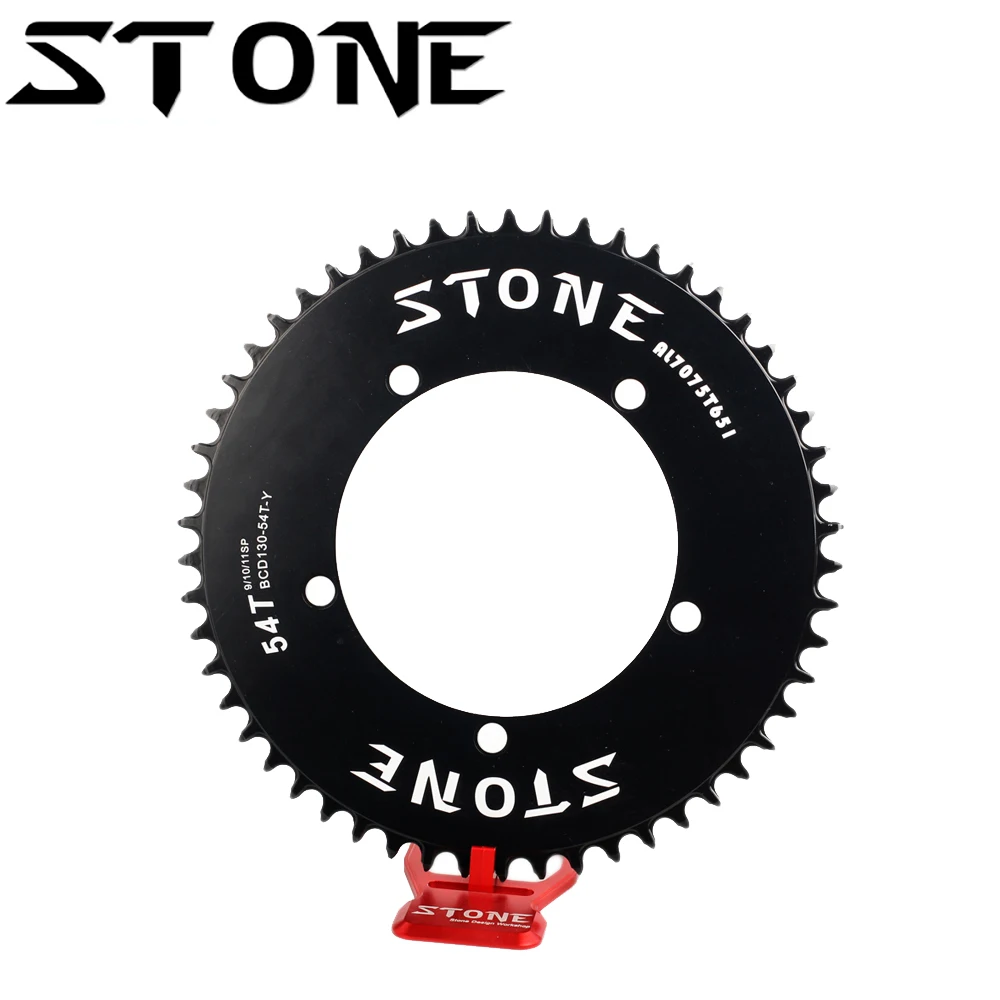 

STONE Circle Aero Chainring BCD 130mm 5 Bolts for Brompton 3Sixty FNHON Folding Bike Road Bike Chainwheel Chain Ring N/W Teeth