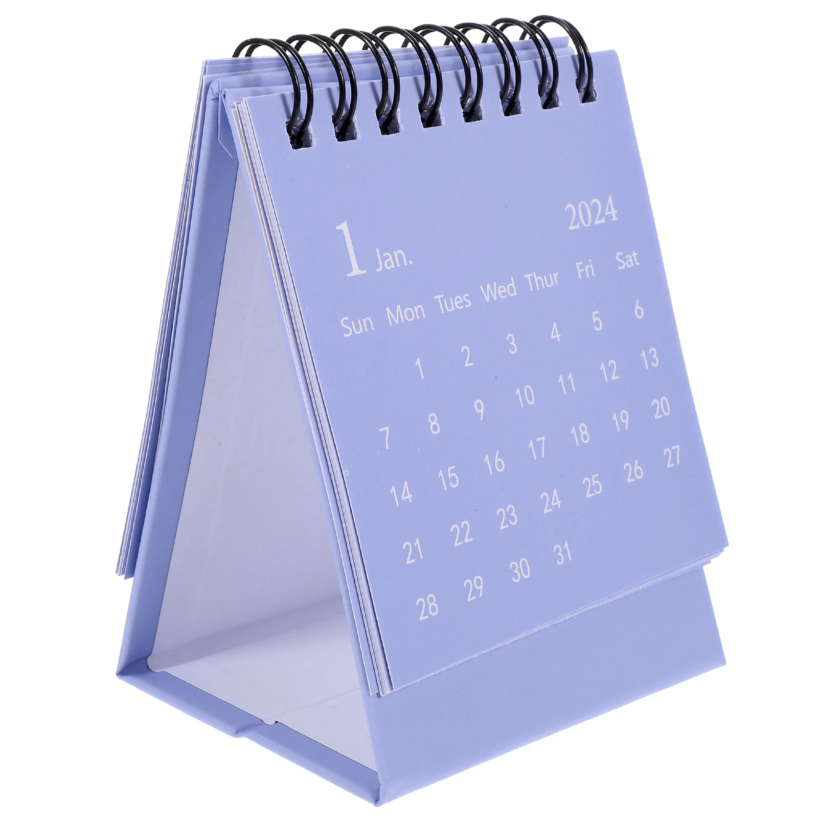 

Mini Desk Calendar 2024 White Monthly Planner Simple Design Thick Paper Office Home Decor Small Table Schedule Organizer