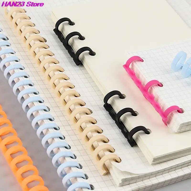 Loose-leaf Plastic Binding Ring Spring Spiral Rings For 30 Holes A4 A5 A6 Paper Notebook Stationery Office Supplies