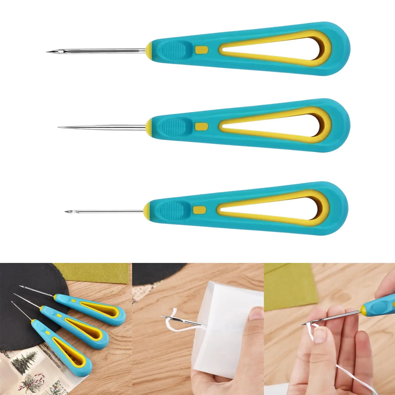 Sewing Awl Needles Tool Hand Stitcher Tailors for Leather DIY Punching Bag