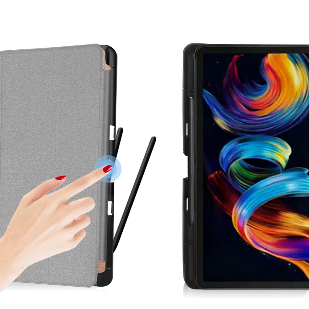Etui Funda z uchwytem na rysik do TCL NXTPAPER 11 Plus 9469X 11.5" Tablet PC, potrójna składana podstawka, ochrona przed upadkiem — zdjęcie produktu 6