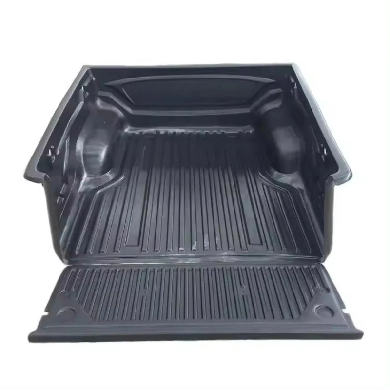 Bed lining modified truck bucket