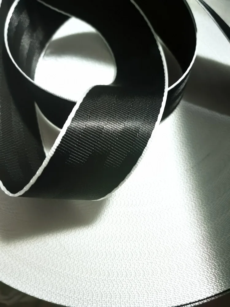 Black-White 3M-36M Car Seat Belt Webbing Universal  Personalized Modification Seat Belt Webbing Car Accessories