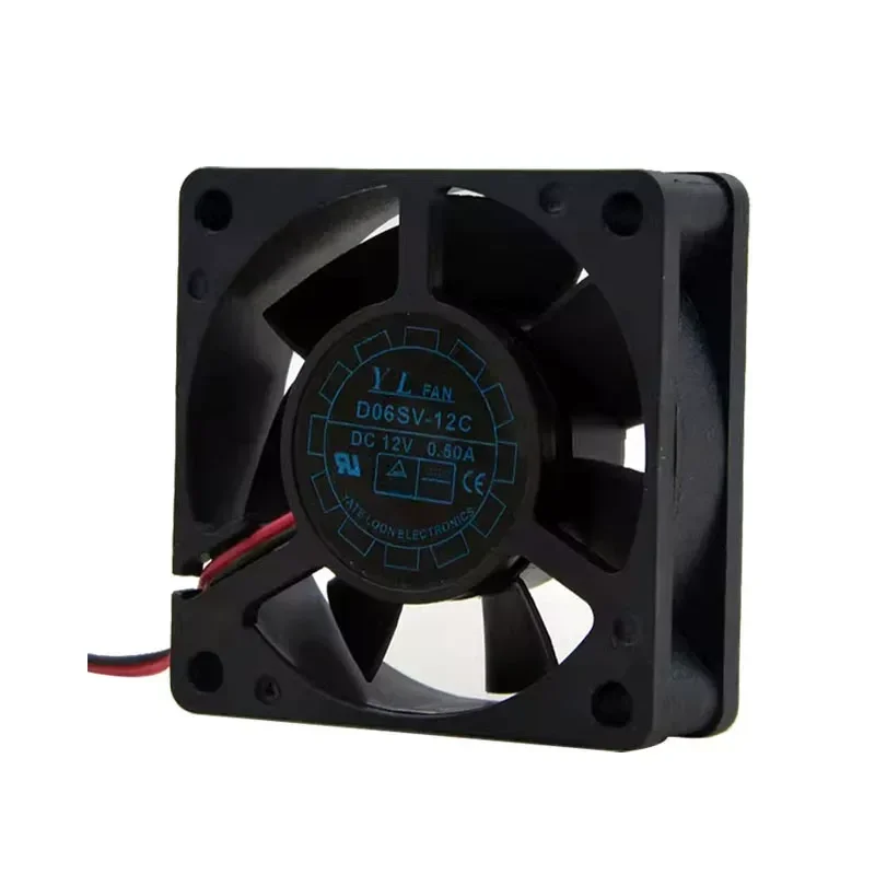 Yate Loon D60SV-12C 12V 0.50A 6020 Large Air Volume 6cm Power Fan for Yate Loon
