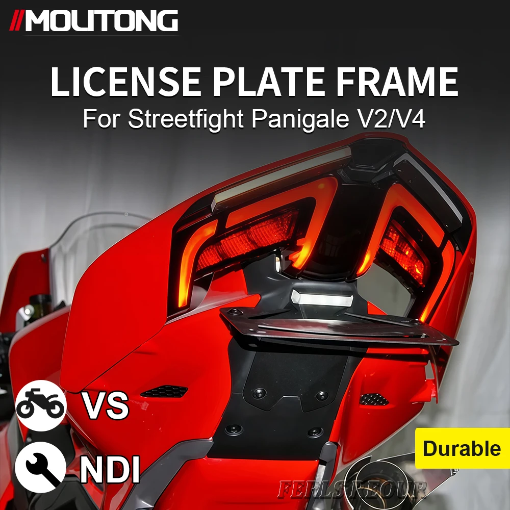 License Plate Holder For Ducati Panigale V2 V4 V4S Streetfighte V4 V2 2025 Motorcycle Rear Tail Tidy Turn Signal Integrated